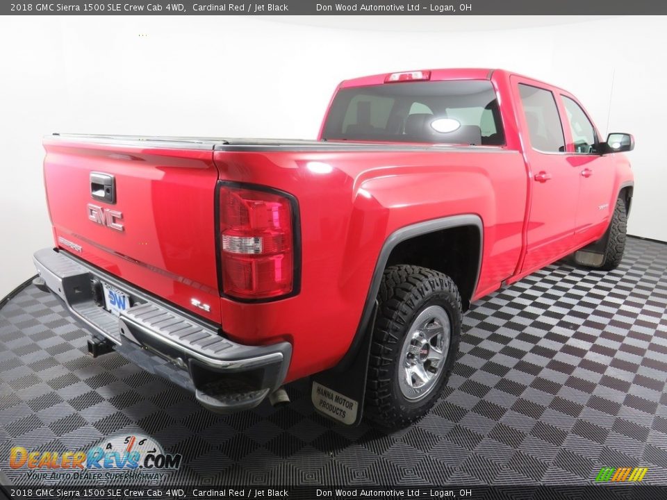 2018 GMC Sierra 1500 SLE Crew Cab 4WD Cardinal Red / Jet Black Photo #14