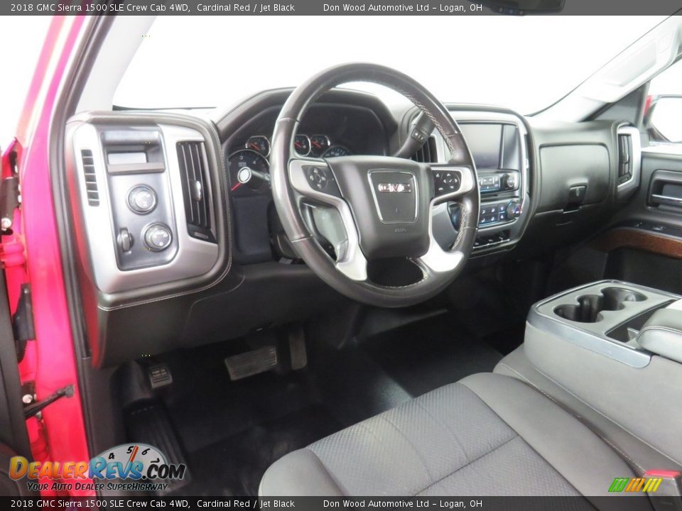 2018 GMC Sierra 1500 SLE Crew Cab 4WD Cardinal Red / Jet Black Photo #21