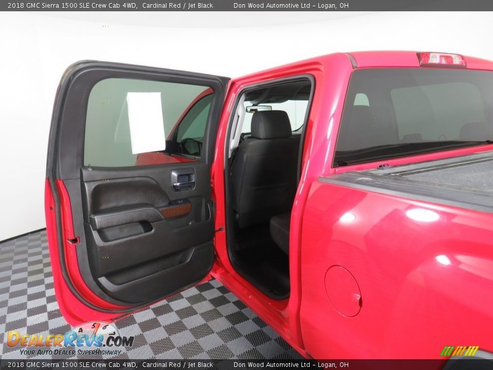 2018 GMC Sierra 1500 SLE Crew Cab 4WD Cardinal Red / Jet Black Photo #23