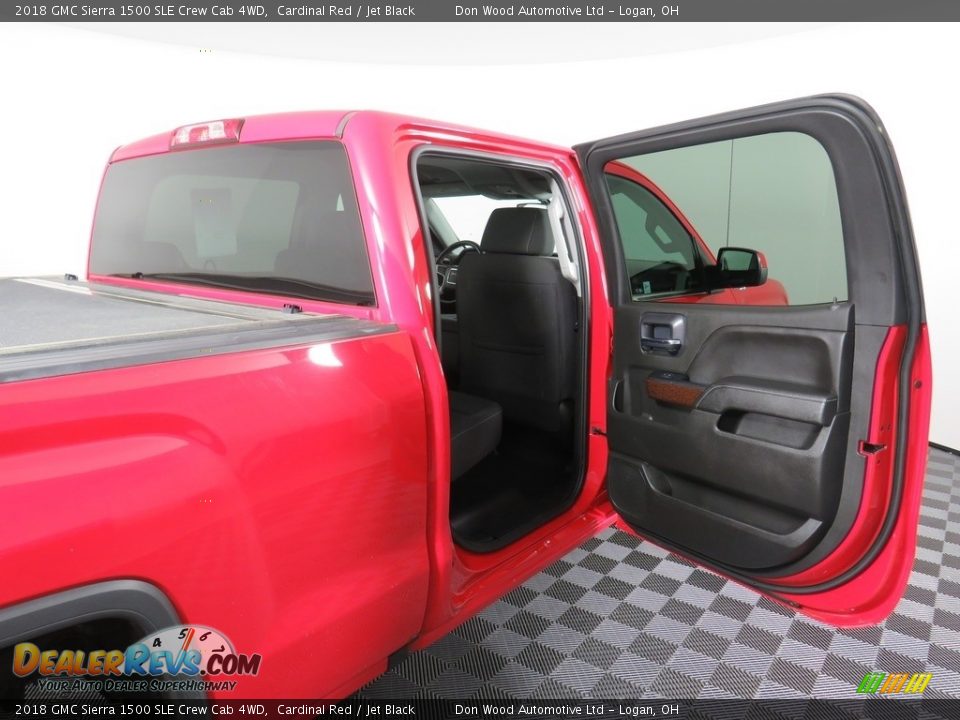 2018 GMC Sierra 1500 SLE Crew Cab 4WD Cardinal Red / Jet Black Photo #26