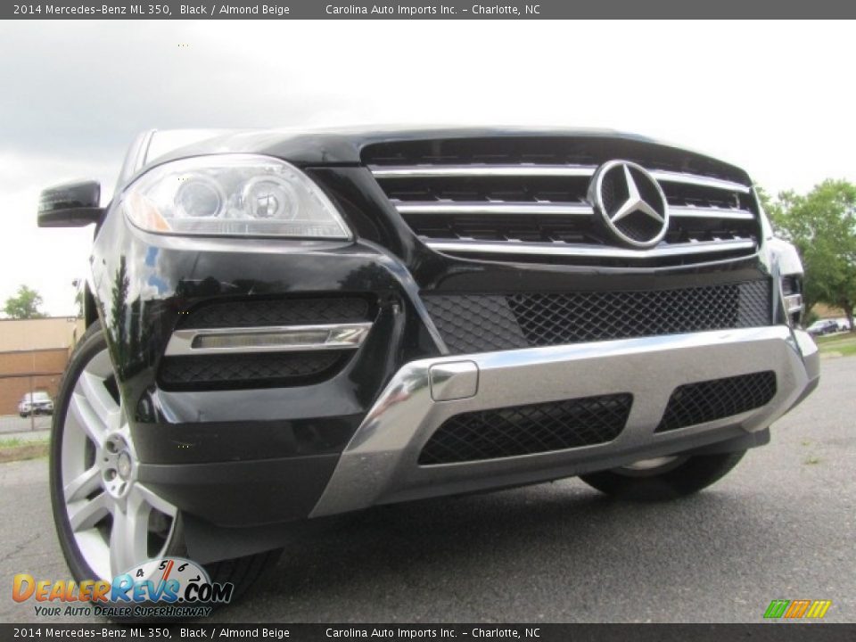 2014 Mercedes-Benz ML 350 Black / Almond Beige Photo #2