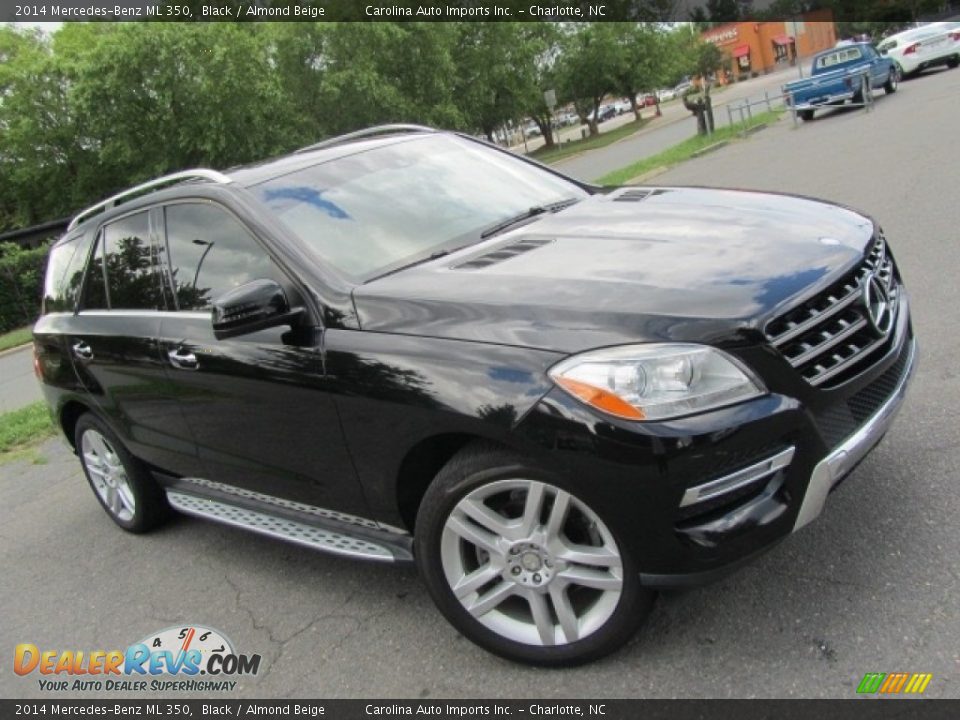 2014 Mercedes-Benz ML 350 Black / Almond Beige Photo #3