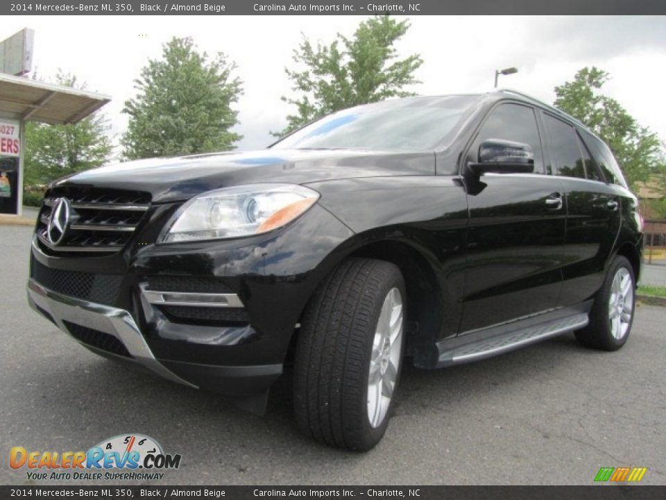 2014 Mercedes-Benz ML 350 Black / Almond Beige Photo #6