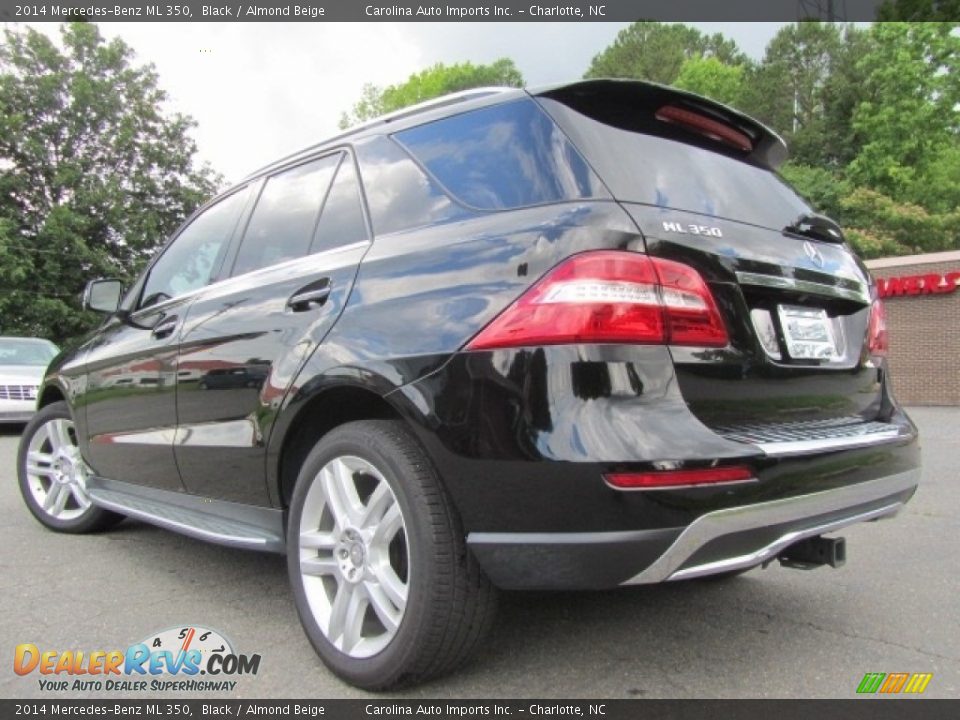 2014 Mercedes-Benz ML 350 Black / Almond Beige Photo #8