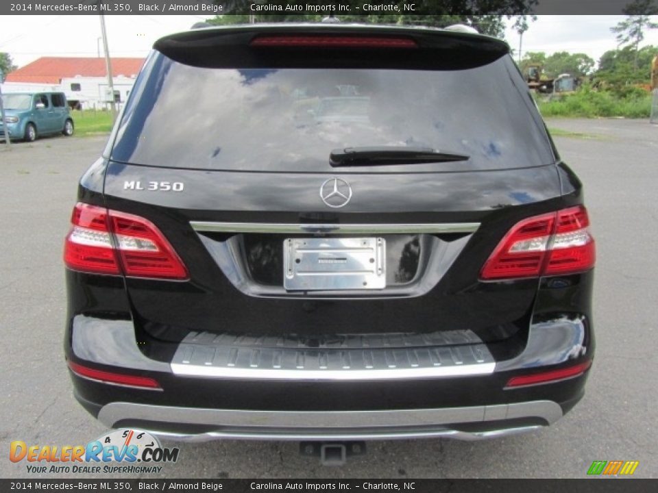 2014 Mercedes-Benz ML 350 Black / Almond Beige Photo #9