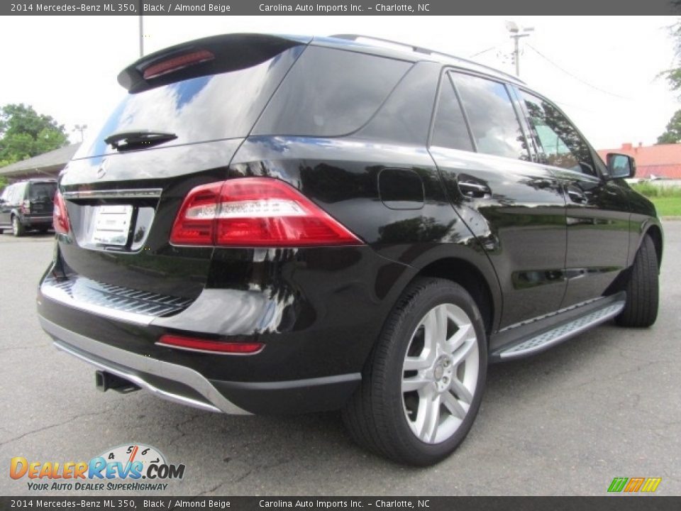 2014 Mercedes-Benz ML 350 Black / Almond Beige Photo #10