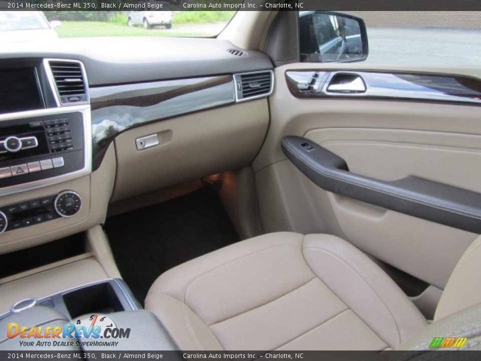 2014 Mercedes-Benz ML 350 Black / Almond Beige Photo #14