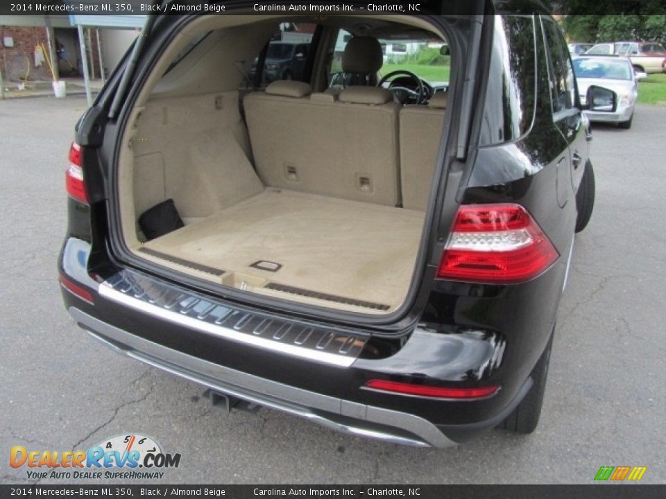 2014 Mercedes-Benz ML 350 Black / Almond Beige Photo #20