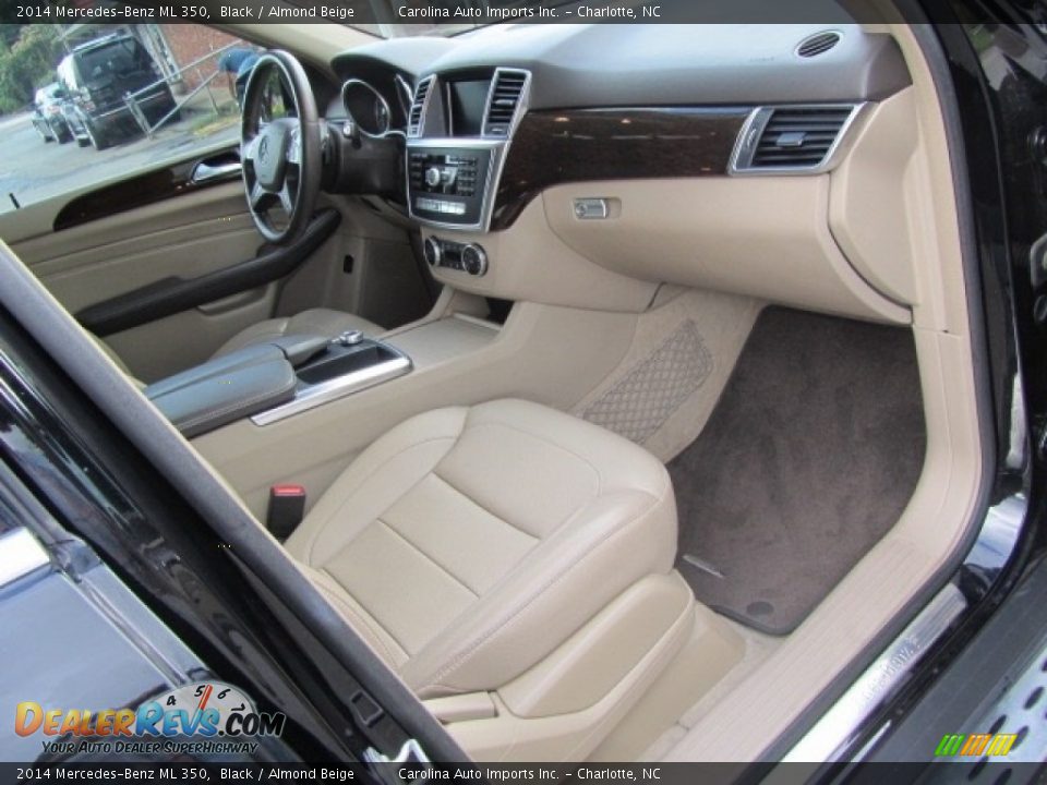 2014 Mercedes-Benz ML 350 Black / Almond Beige Photo #21