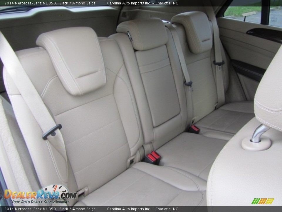 2014 Mercedes-Benz ML 350 Black / Almond Beige Photo #24