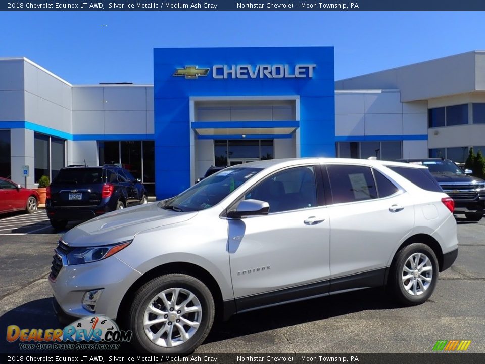 2018 Chevrolet Equinox LT AWD Silver Ice Metallic / Medium Ash Gray Photo #1