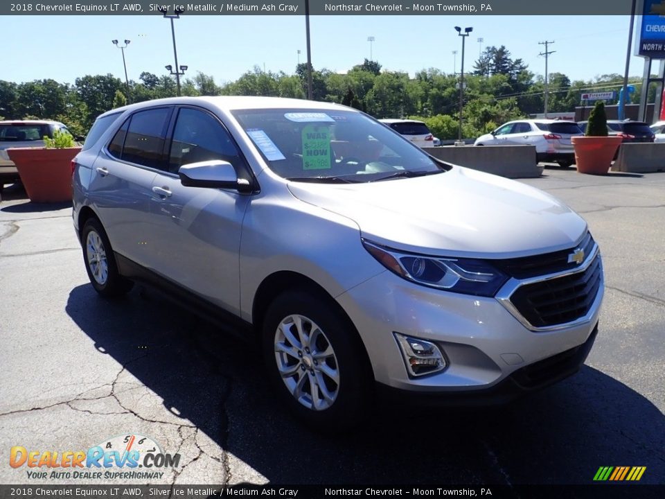 2018 Chevrolet Equinox LT AWD Silver Ice Metallic / Medium Ash Gray Photo #10