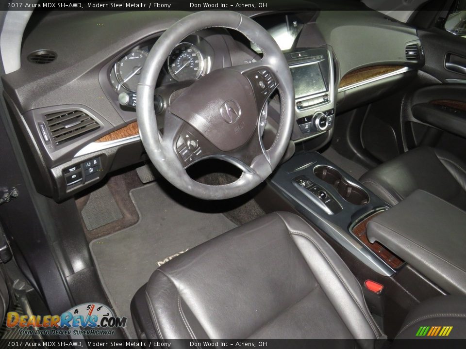 Ebony Interior - 2017 Acura MDX SH-AWD Photo #20