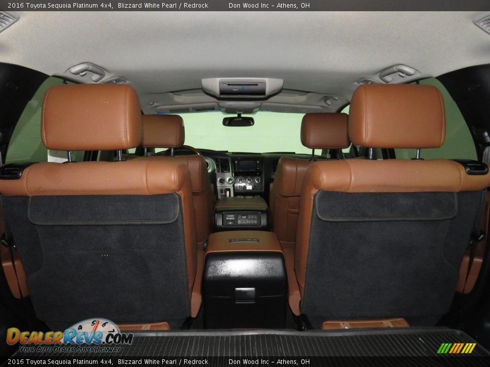 2016 Toyota Sequoia Platinum 4x4 Blizzard White Pearl / Redrock Photo #14