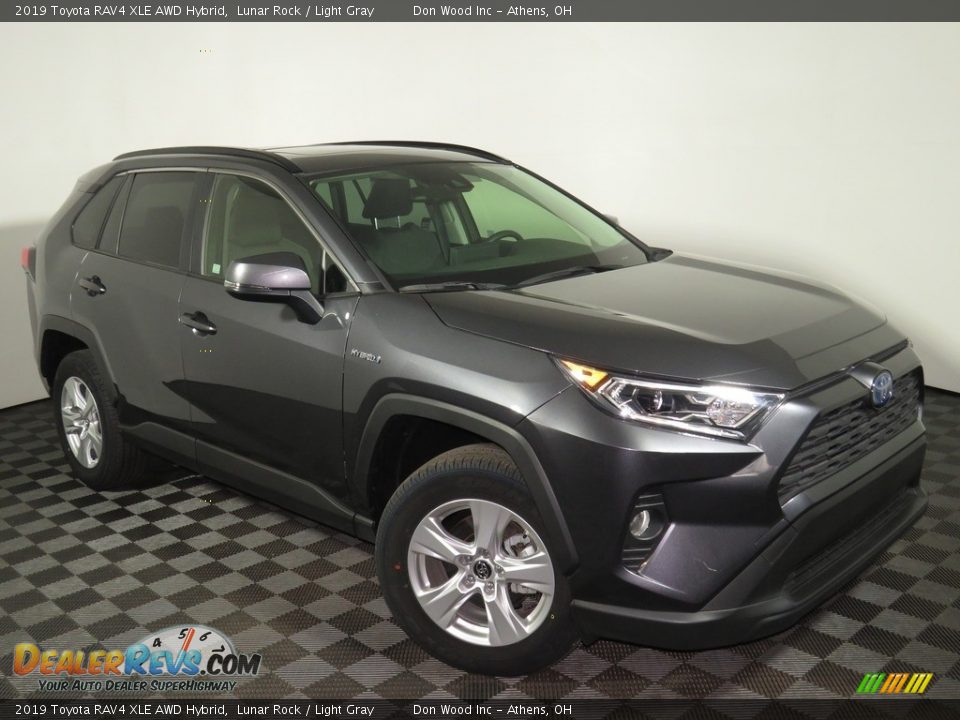 2019 Toyota RAV4 XLE AWD Hybrid Lunar Rock / Light Gray Photo #2