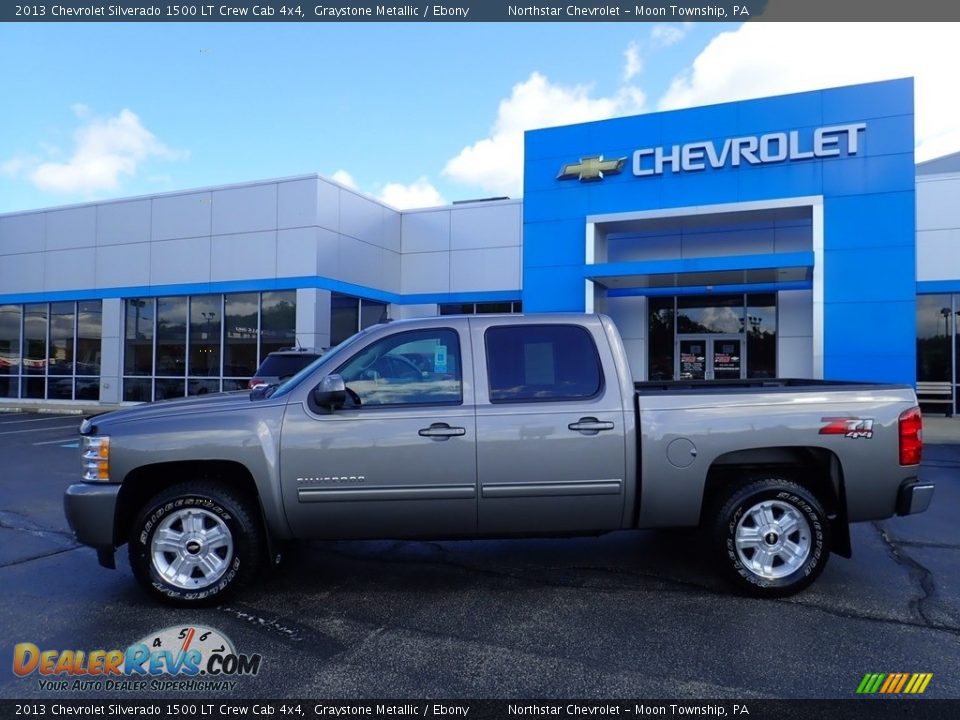 2013 Chevrolet Silverado 1500 LT Crew Cab 4x4 Graystone Metallic / Ebony Photo #3