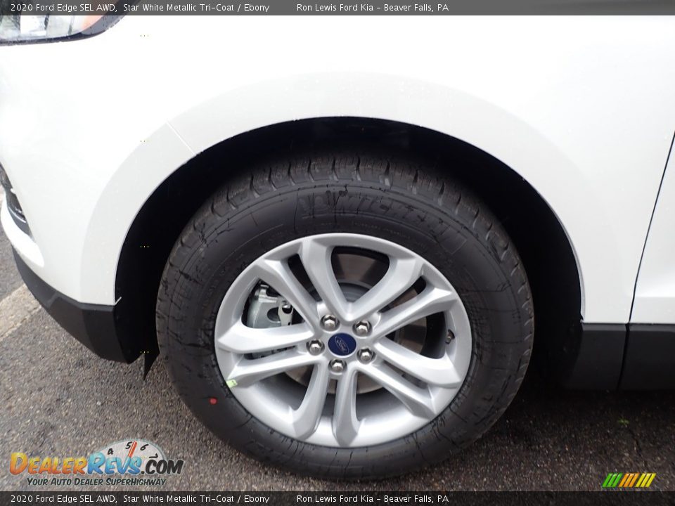 2020 Ford Edge SEL AWD Star White Metallic Tri-Coat / Ebony Photo #10
