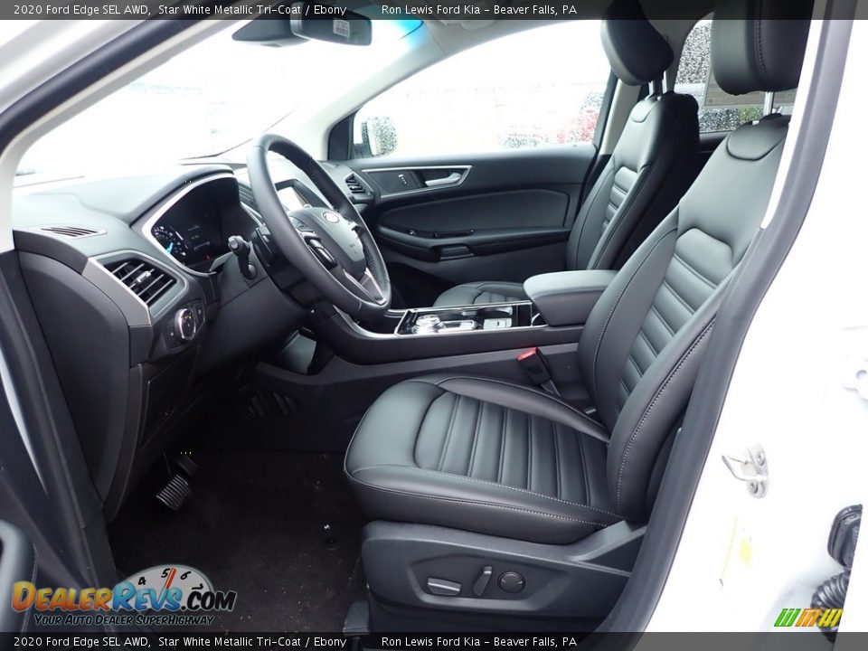 2020 Ford Edge SEL AWD Star White Metallic Tri-Coat / Ebony Photo #12