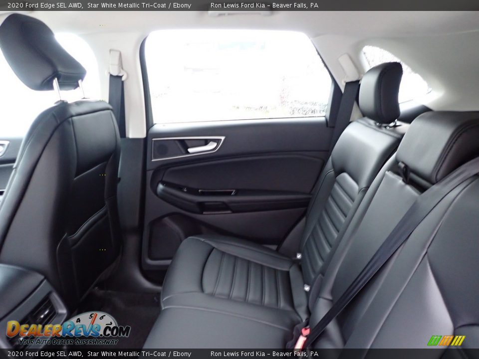 2020 Ford Edge SEL AWD Star White Metallic Tri-Coat / Ebony Photo #13