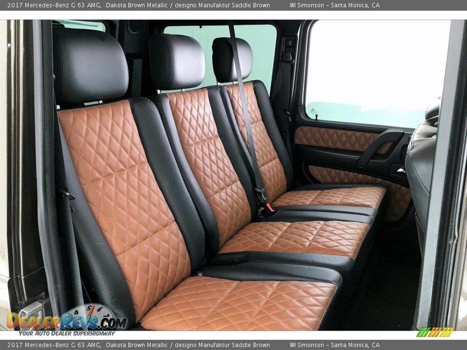 Rear Seat of 2017 Mercedes-Benz G 63 AMG Photo #13