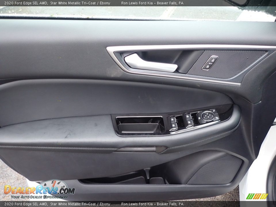 2020 Ford Edge SEL AWD Star White Metallic Tri-Coat / Ebony Photo #15