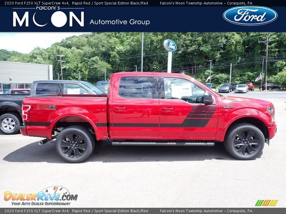 2020 Ford F150 XLT SuperCrew 4x4 Rapid Red / Sport Special Edition Black/Red Photo #1