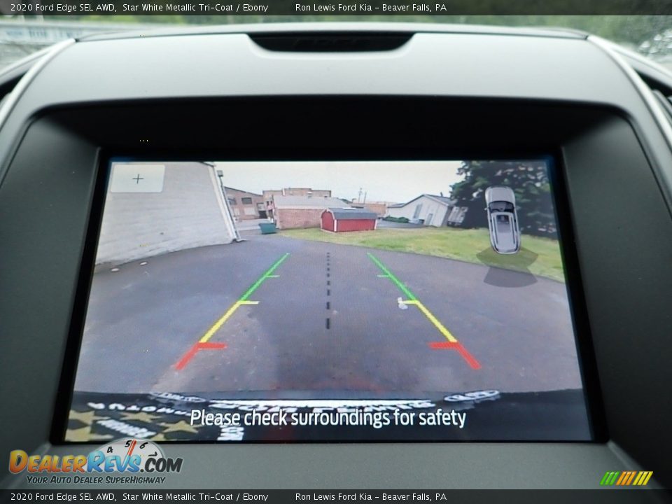 2020 Ford Edge SEL AWD Star White Metallic Tri-Coat / Ebony Photo #19