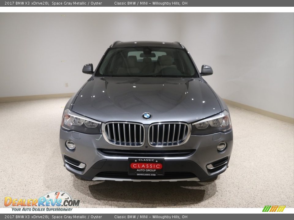 2017 BMW X3 xDrive28i Space Gray Metallic / Oyster Photo #2