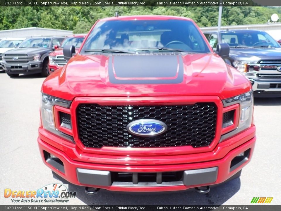 2020 Ford F150 XLT SuperCrew 4x4 Rapid Red / Sport Special Edition Black/Red Photo #4