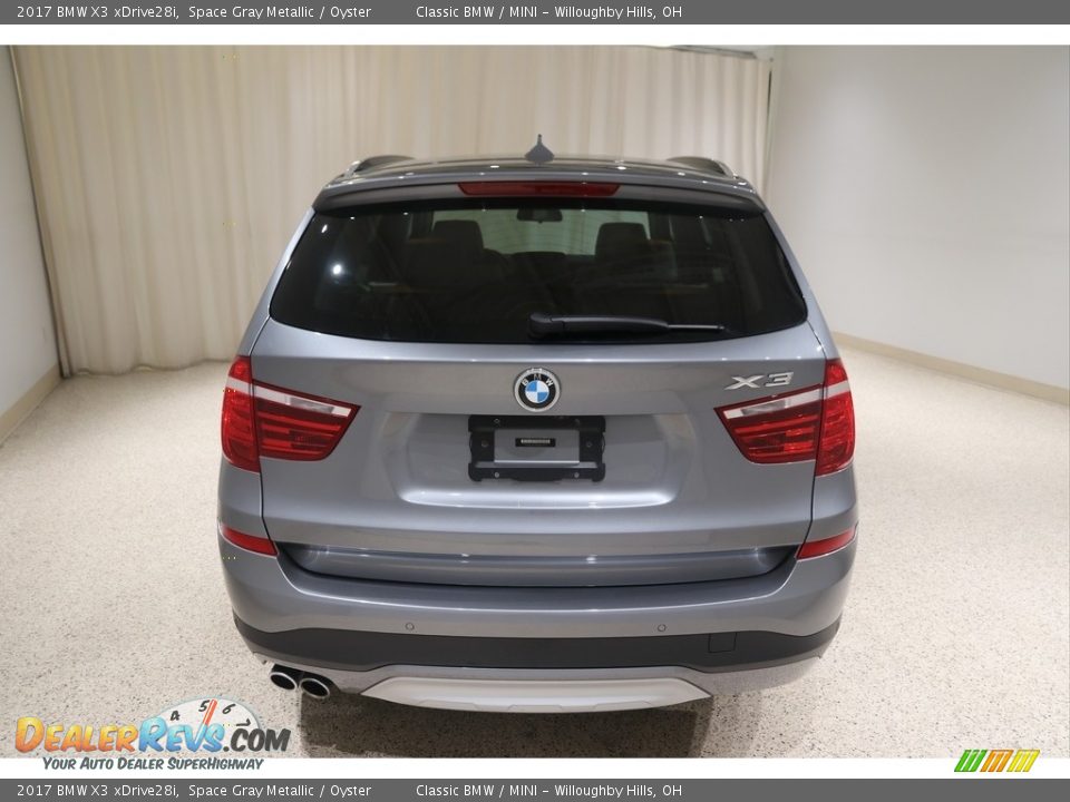 2017 BMW X3 xDrive28i Space Gray Metallic / Oyster Photo #4