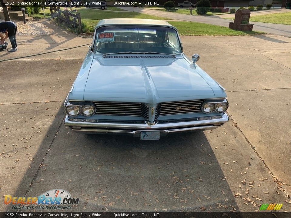 1962 Pontiac Bonneville Convertible Light Blue / White Photo #3