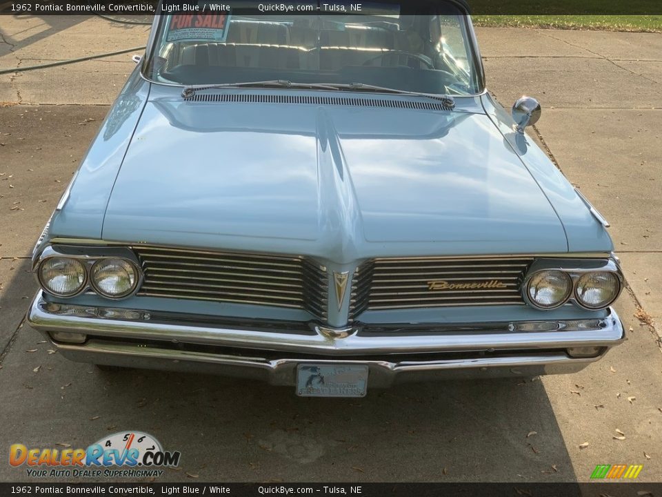 1962 Pontiac Bonneville Convertible Light Blue / White Photo #4