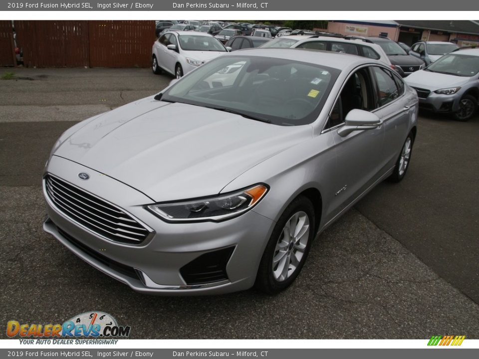 2019 Ford Fusion Hybrid SEL Ingot Silver / Ebony Photo #1