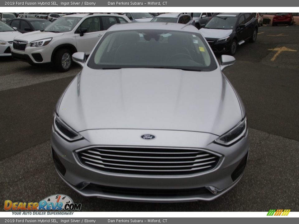 2019 Ford Fusion Hybrid SEL Ingot Silver / Ebony Photo #2