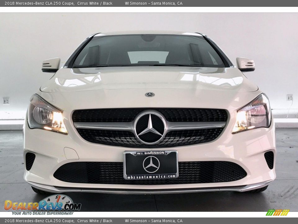 2018 Mercedes-Benz CLA 250 Coupe Cirrus White / Black Photo #2