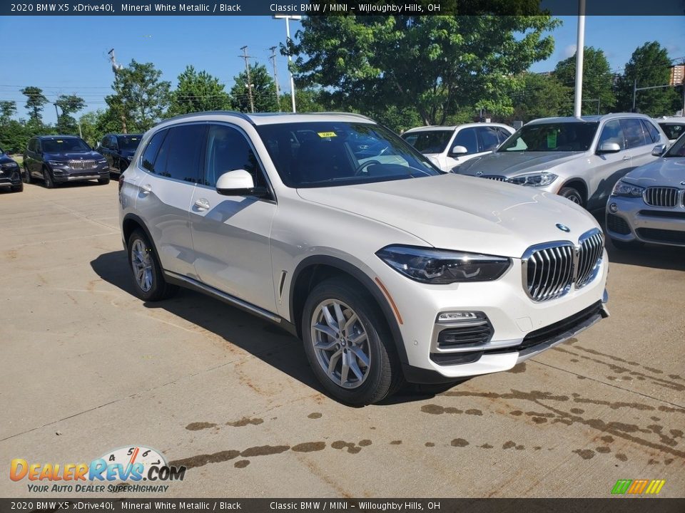 2020 BMW X5 xDrive40i Mineral White Metallic / Black Photo #1