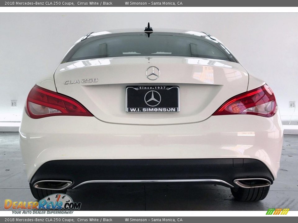 2018 Mercedes-Benz CLA 250 Coupe Cirrus White / Black Photo #3