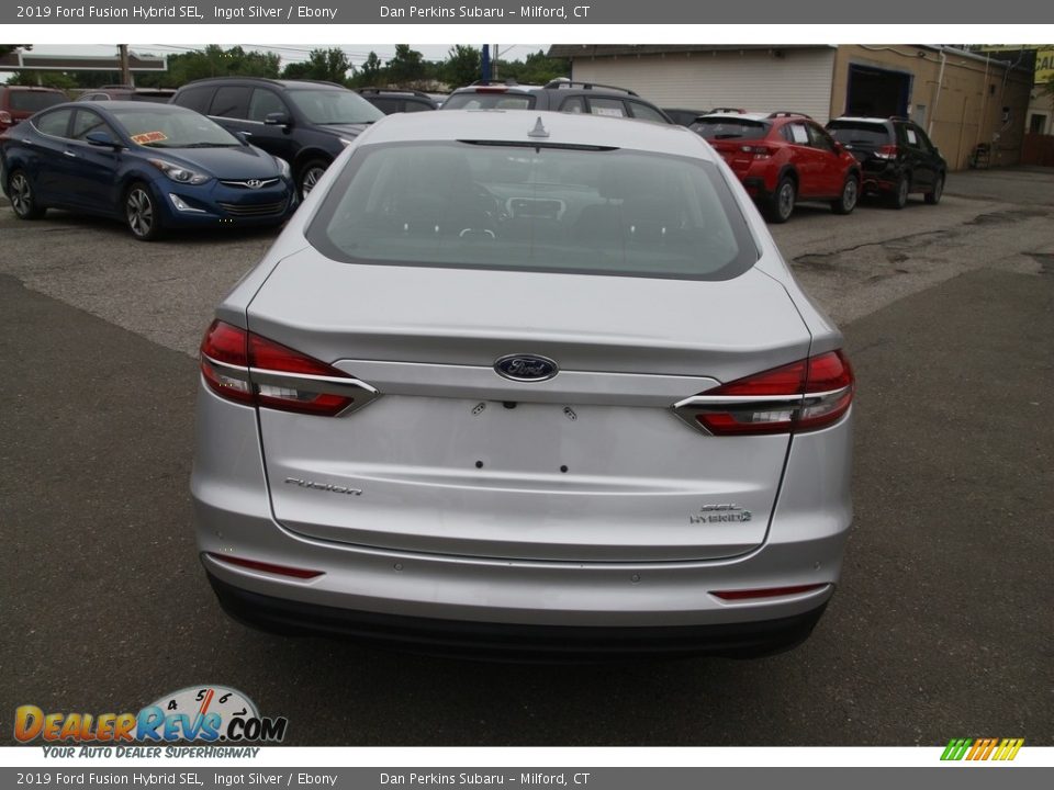 2019 Ford Fusion Hybrid SEL Ingot Silver / Ebony Photo #6
