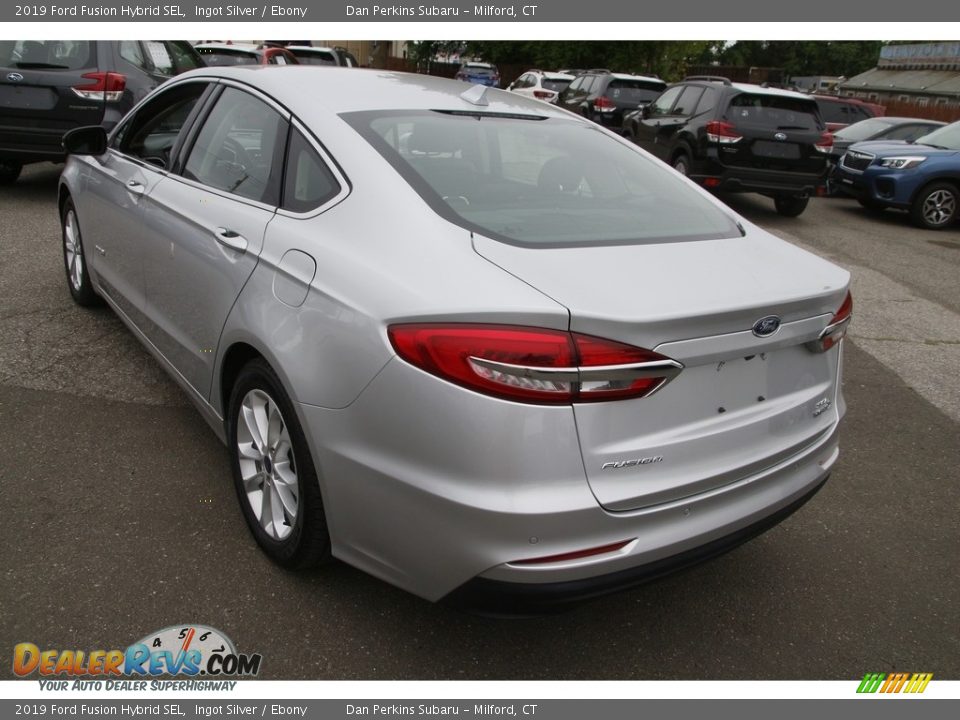 2019 Ford Fusion Hybrid SEL Ingot Silver / Ebony Photo #7