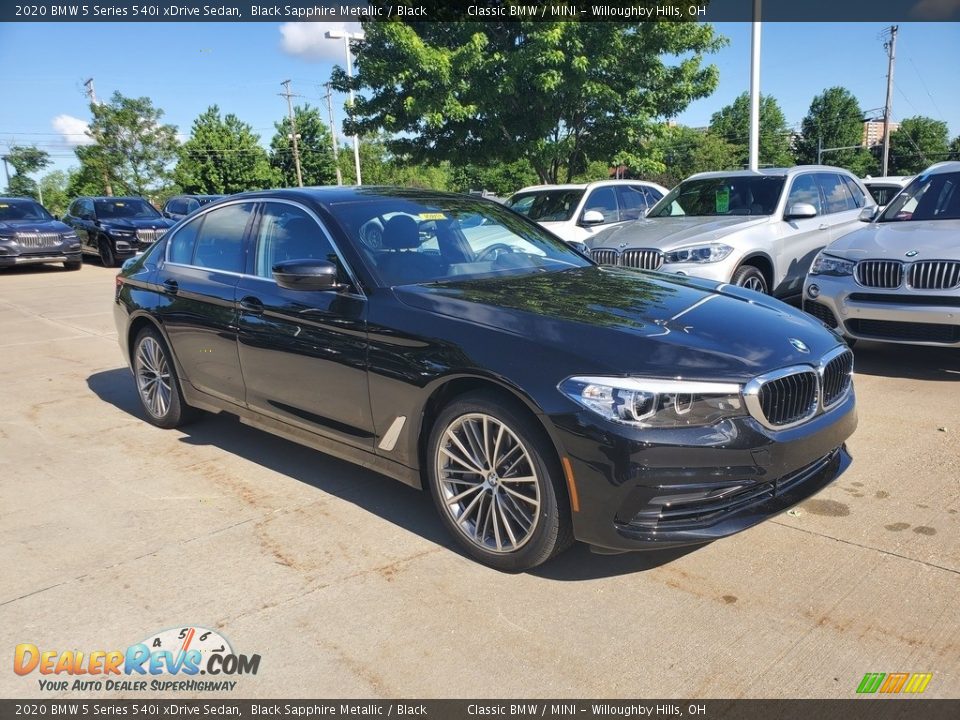 2020 BMW 5 Series 540i xDrive Sedan Black Sapphire Metallic / Black Photo #1