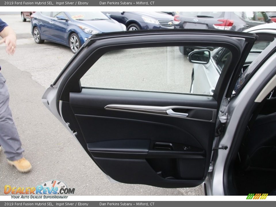 2019 Ford Fusion Hybrid SEL Ingot Silver / Ebony Photo #11
