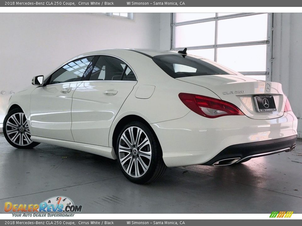 2018 Mercedes-Benz CLA 250 Coupe Cirrus White / Black Photo #10