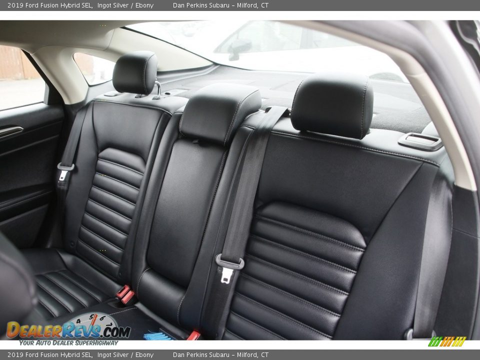 2019 Ford Fusion Hybrid SEL Ingot Silver / Ebony Photo #12