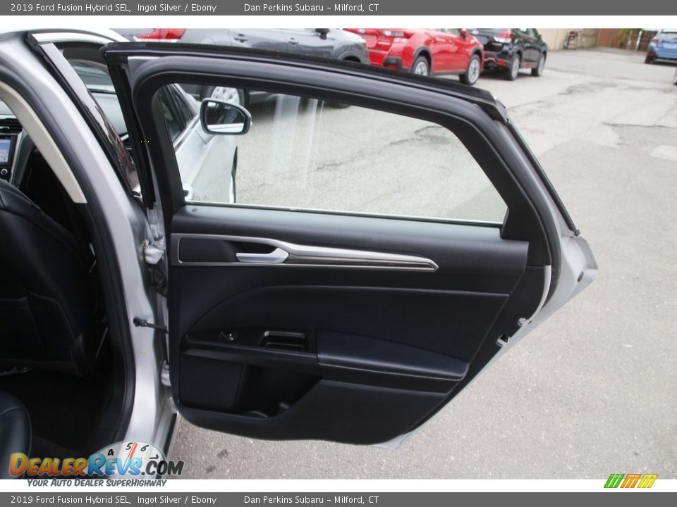 2019 Ford Fusion Hybrid SEL Ingot Silver / Ebony Photo #14
