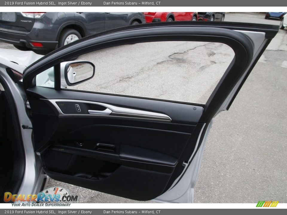 2019 Ford Fusion Hybrid SEL Ingot Silver / Ebony Photo #16