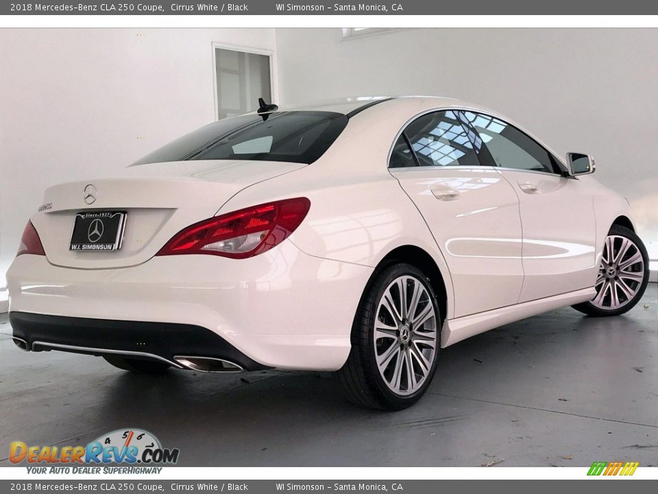 2018 Mercedes-Benz CLA 250 Coupe Cirrus White / Black Photo #16