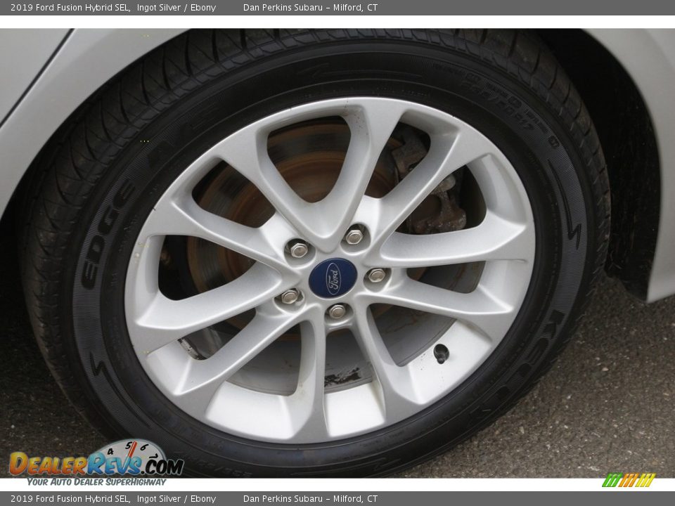 2019 Ford Fusion Hybrid SEL Ingot Silver / Ebony Photo #20