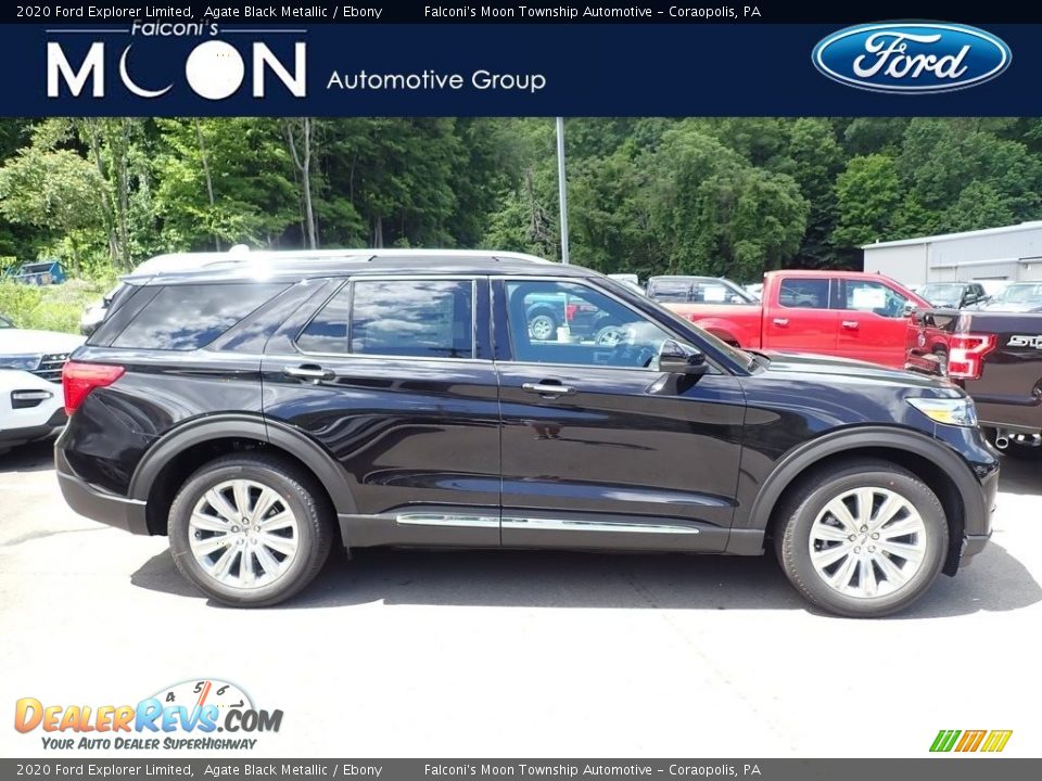 2020 Ford Explorer Limited Agate Black Metallic / Ebony Photo #1