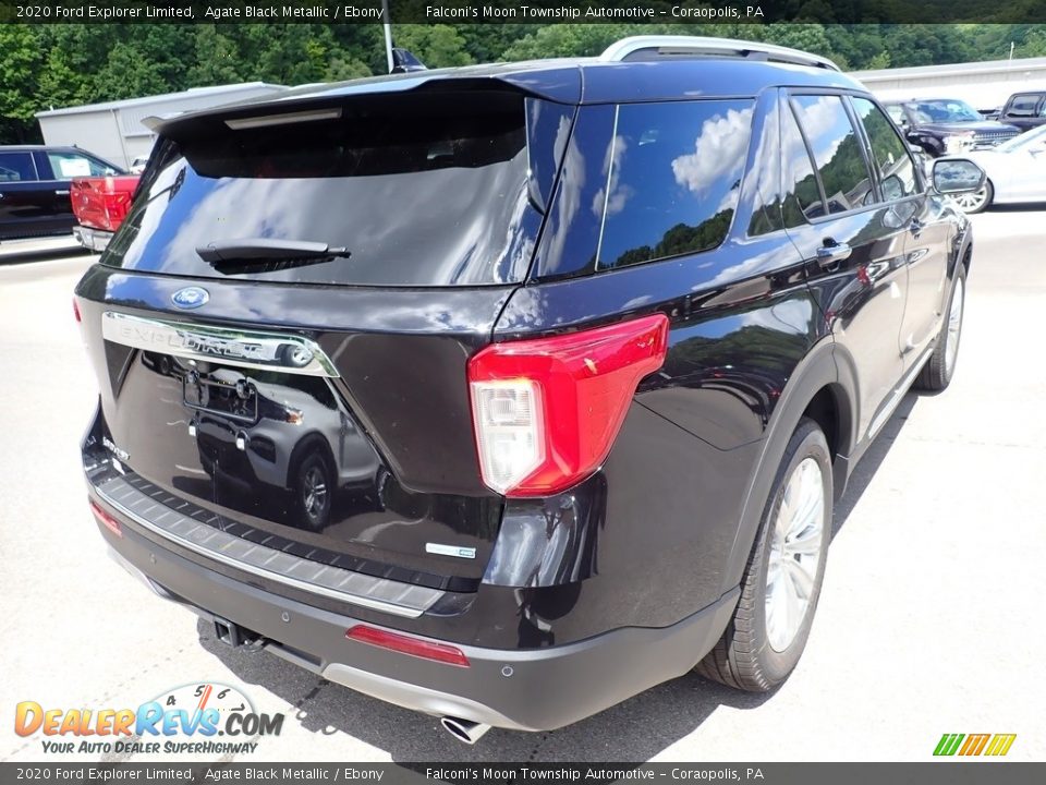2020 Ford Explorer Limited Agate Black Metallic / Ebony Photo #2