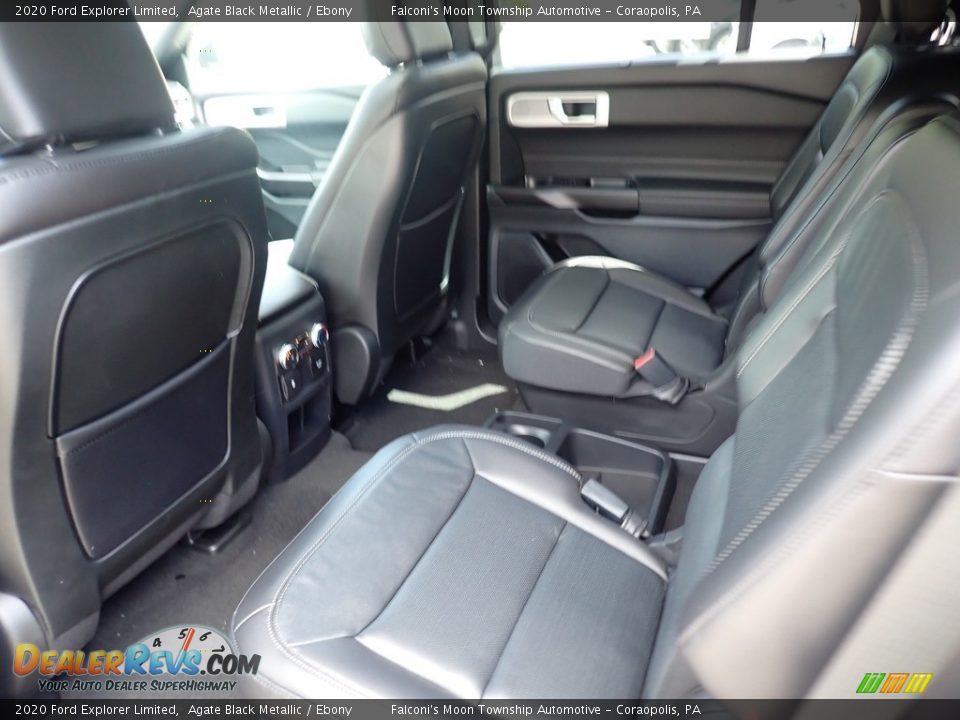 2020 Ford Explorer Limited Agate Black Metallic / Ebony Photo #8